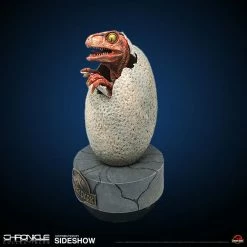 Maybang's Collectibles Chronicle Collectibles Jurassic Park Hatching Baby Raptor Prop Replica Statue