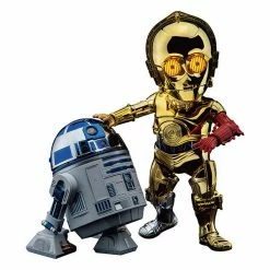 Maybang's Collectibles Beast Kingdom Star Wars Exclusive C-3PO & R2-D2 Chrome Figure Set