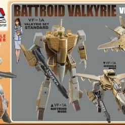 Maybang's Collectibles Toynami Macross Saga Retro Transformable Collection VF-1A Standard Valkyrie Variable Fighter 1/100 Scale Figure
