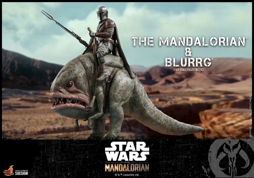 Maybang's Collectibles Hot Toys Star Wars The Mandalorian - Television Masterpiece Series Mandalorian & Blurrg 1/6 Scale Collectible Figure Set 9 Maybang's Collectibles Hot Toys Star Wars The Mandalorian - Television Masterpiece Series Mandalorian & Blurrg 1/6 Scale Collectible Figure Set