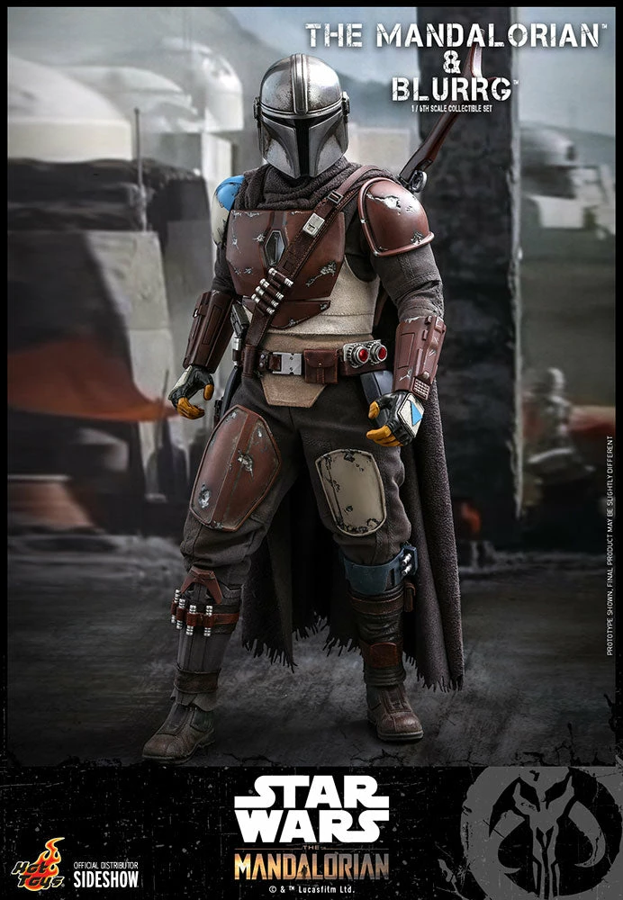 Maybang's Collectibles Hot Toys Star Wars The Mandalorian - Television Masterpiece Series Mandalorian & Blurrg 1/6 Scale Collectible Figure Set 12 Maybang's Collectibles Hot Toys Star Wars The Mandalorian - Television Masterpiece Series Mandalorian & Blurrg 1/6 Scale Collectible Figure Set