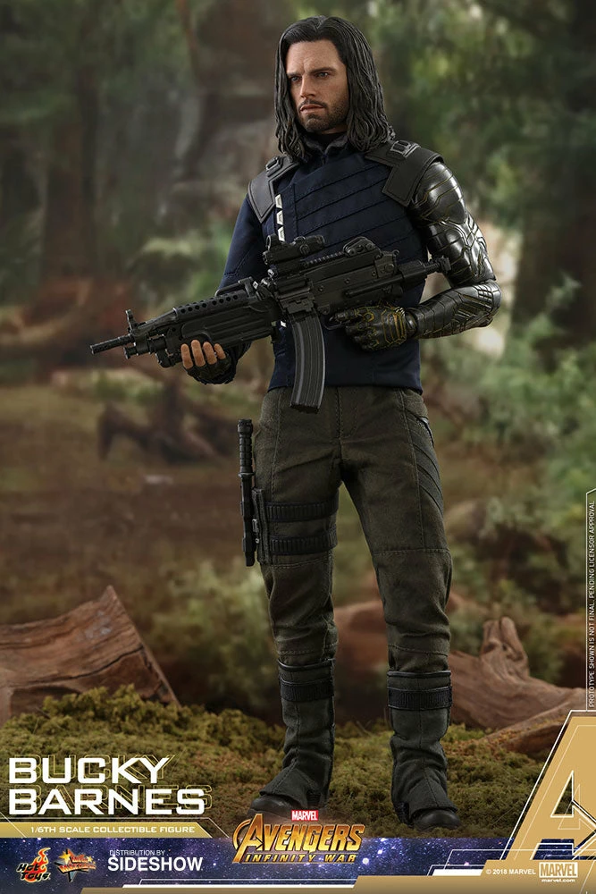 Maybang's Collectibles Hot Toys Marvel Avengers Infinity War Bucky Barnes Winter Soldier 1/6 Scale 12" Action Figure 4 Maybang's Collectibles Hot Toys Marvel Avengers Infinity War Bucky Barnes Winter Soldier 1/6 Scale 12" Action Figure