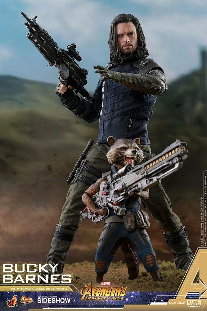 Maybang's Collectibles Hot Toys Marvel Avengers Infinity War Bucky Barnes Winter Soldier 1/6 Scale 12" Action Figure 5 Maybang's Collectibles Hot Toys Marvel Avengers Infinity War Bucky Barnes Winter Soldier 1/6 Scale 12" Action Figure