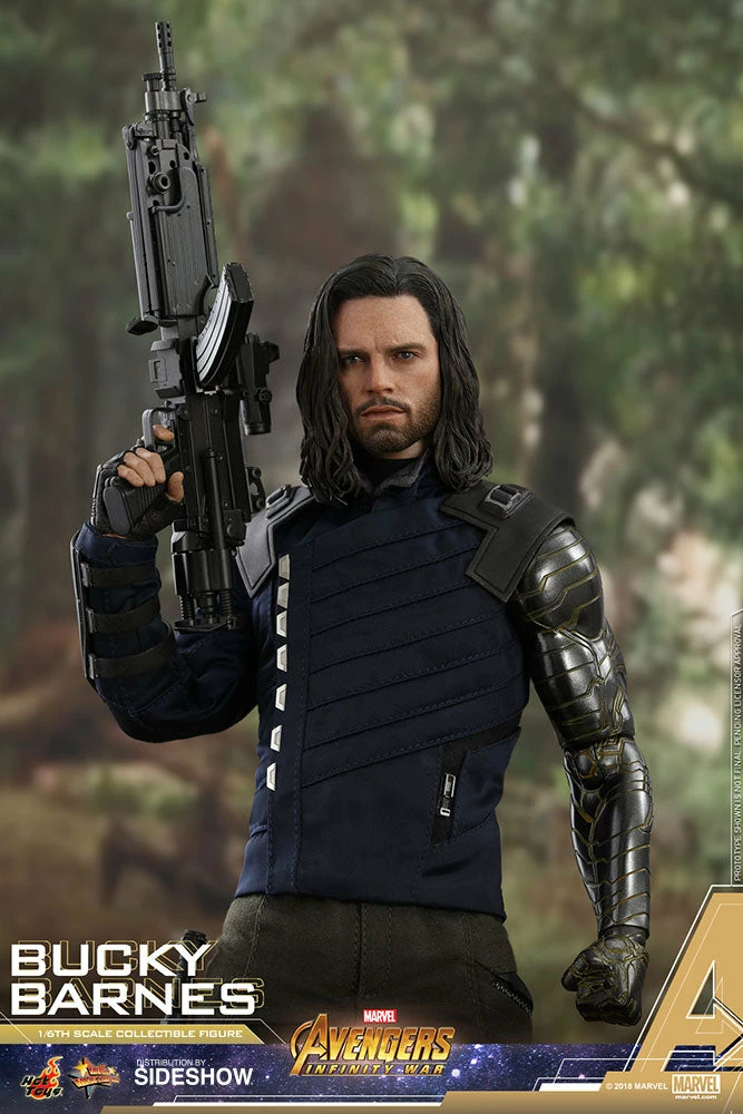 Maybang's Collectibles Hot Toys Marvel Avengers Infinity War Bucky Barnes Winter Soldier 1/6 Scale 12" Action Figure 7 Maybang's Collectibles Hot Toys Marvel Avengers Infinity War Bucky Barnes Winter Soldier 1/6 Scale 12" Action Figure