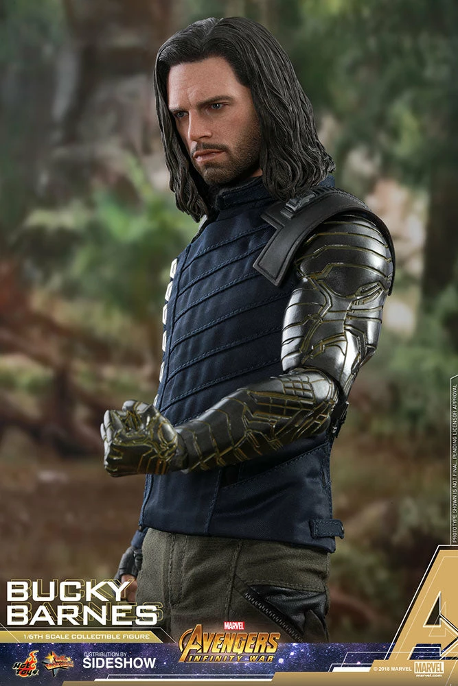 Maybang's Collectibles Hot Toys Marvel Avengers Infinity War Bucky Barnes Winter Soldier 1/6 Scale 12" Action Figure 9 Maybang's Collectibles Hot Toys Marvel Avengers Infinity War Bucky Barnes Winter Soldier 1/6 Scale 12" Action Figure