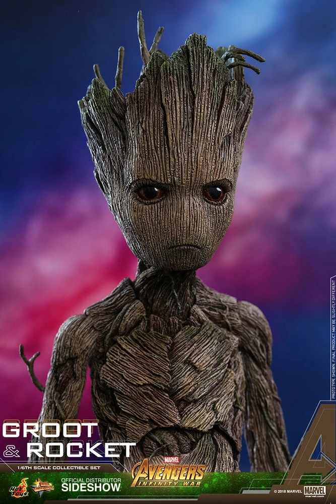 Vendor-unknown Hot Toys Marvel Avengers Infinity War Groot & Rocket 1/6 Scale Figure Set 13 Vendor-unknown Hot Toys Marvel Avengers Infinity War Groot & Rocket 1/6 Scale Figure Set