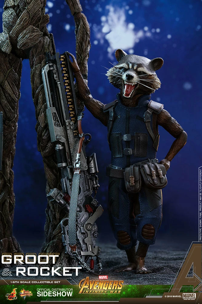 Vendor-unknown Hot Toys Marvel Avengers Infinity War Groot & Rocket 1/6 Scale Figure Set 14 Vendor-unknown Hot Toys Marvel Avengers Infinity War Groot & Rocket 1/6 Scale Figure Set
