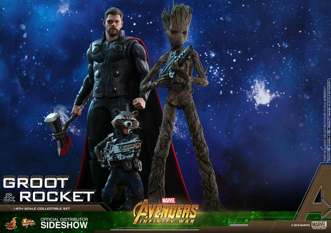 Vendor-unknown Hot Toys Marvel Avengers Infinity War Groot & Rocket 1/6 Scale Figure Set 18 Vendor-unknown Hot Toys Marvel Avengers Infinity War Groot & Rocket 1/6 Scale Figure Set
