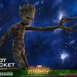 Vendor-unknown Hot Toys Marvel Avengers Infinity War Groot & Rocket 1/6 Scale Figure Set 44 Vendor-unknown Hot Toys Marvel Avengers Infinity War Groot & Rocket 1/6 Scale Figure Set