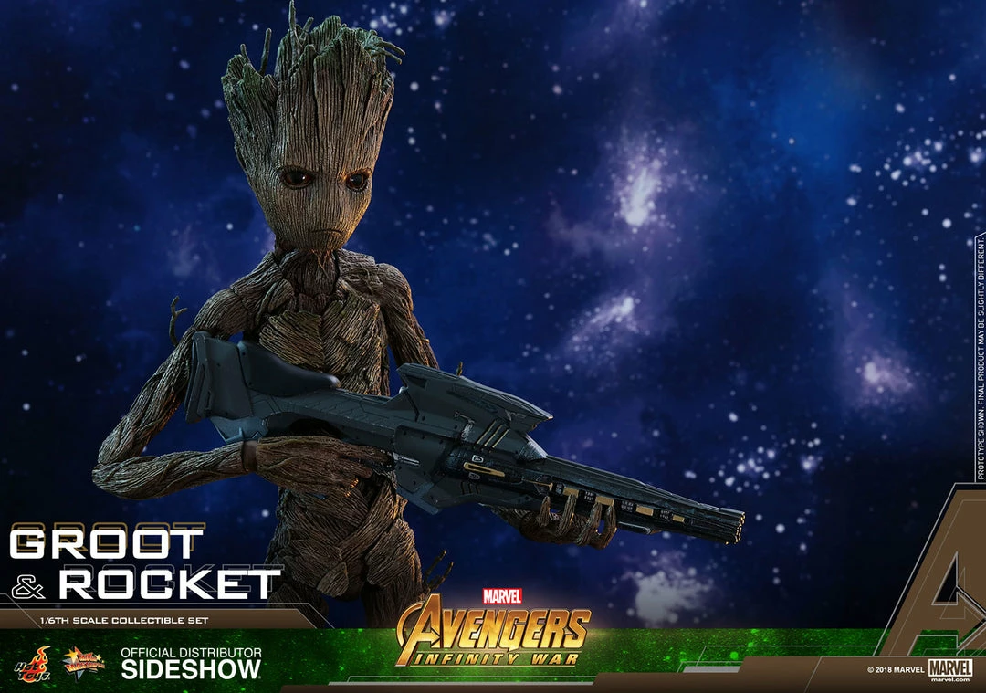 Vendor-unknown Hot Toys Marvel Avengers Infinity War Groot & Rocket 1/6 Scale Figure Set 21 Vendor-unknown Hot Toys Marvel Avengers Infinity War Groot & Rocket 1/6 Scale Figure Set