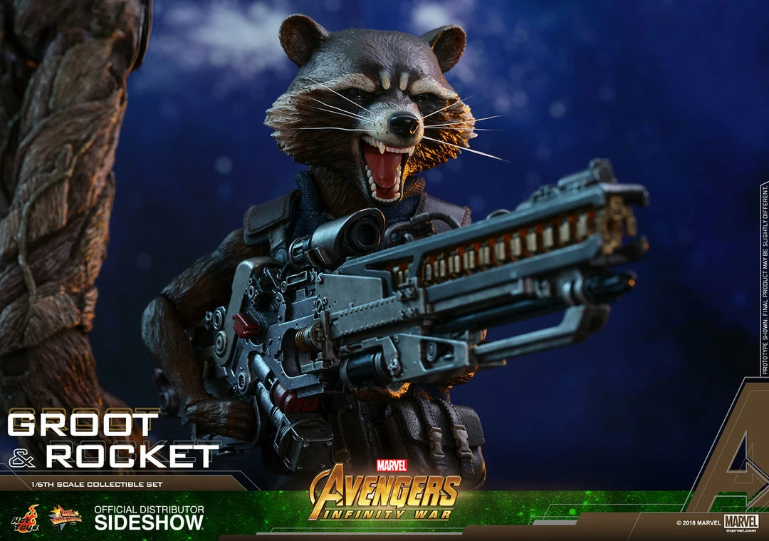 Vendor-unknown Hot Toys Marvel Avengers Infinity War Groot & Rocket 1/6 Scale Figure Set 25 Vendor-unknown Hot Toys Marvel Avengers Infinity War Groot & Rocket 1/6 Scale Figure Set