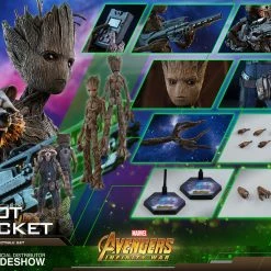 Vendor-unknown Hot Toys Marvel Avengers Infinity War Groot & Rocket 1/6 Scale Figure Set 51 Vendor-unknown Hot Toys Marvel Avengers Infinity War Groot & Rocket 1/6 Scale Figure Set