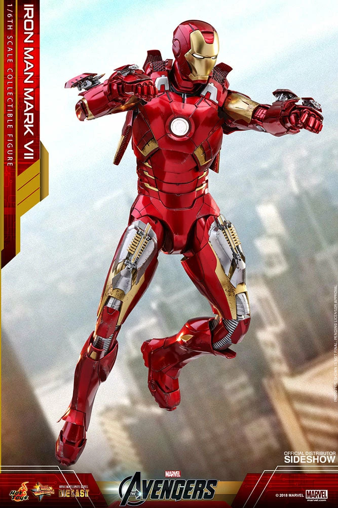 Maybang's Collectibles Hot Toys Marvel The Avengers Iron Man Mark VII Diecast 1/6 Scale Action Figure 8 Maybang's Collectibles Hot Toys Marvel The Avengers Iron Man Mark VII Diecast 1/6 Scale Action Figure