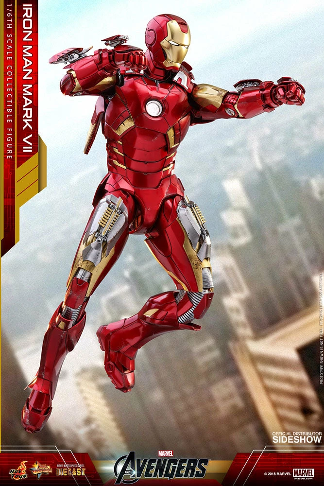 Maybang's Collectibles Hot Toys Marvel The Avengers Iron Man Mark VII Diecast 1/6 Scale Action Figure 9 Maybang's Collectibles Hot Toys Marvel The Avengers Iron Man Mark VII Diecast 1/6 Scale Action Figure