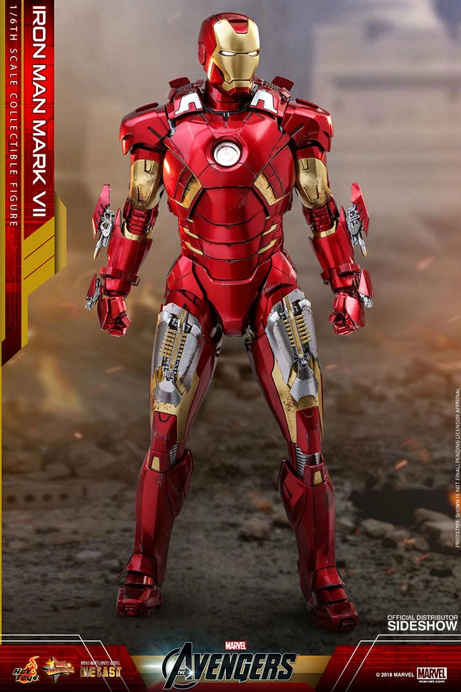 Maybang's Collectibles Hot Toys Marvel The Avengers Iron Man Mark VII Diecast 1/6 Scale Action Figure 11 Maybang's Collectibles Hot Toys Marvel The Avengers Iron Man Mark VII Diecast 1/6 Scale Action Figure