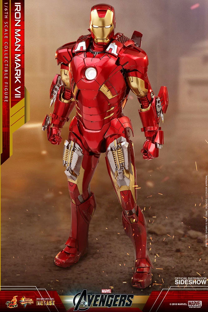 Maybang's Collectibles Hot Toys Marvel The Avengers Iron Man Mark VII Diecast 1/6 Scale Action Figure 12 Maybang's Collectibles Hot Toys Marvel The Avengers Iron Man Mark VII Diecast 1/6 Scale Action Figure