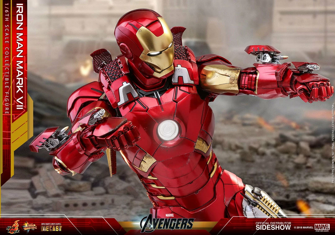 Maybang's Collectibles Hot Toys Marvel The Avengers Iron Man Mark VII Diecast 1/6 Scale Action Figure 21 Maybang's Collectibles Hot Toys Marvel The Avengers Iron Man Mark VII Diecast 1/6 Scale Action Figure