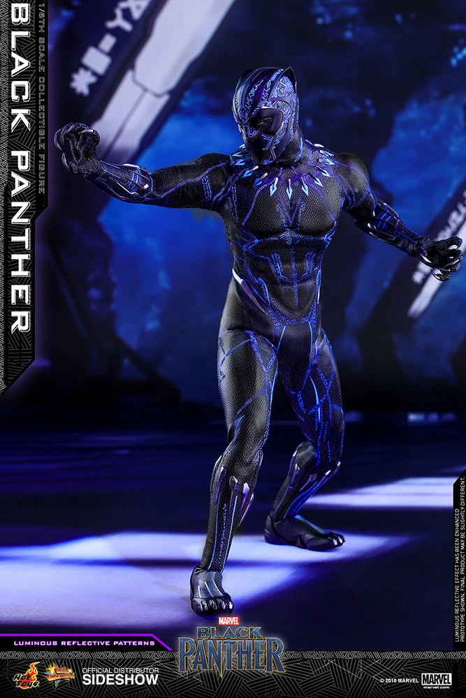 Vendor-unknown Hot Toys Marvel Black Panther Black Panther 1/6 Scale 12" Figure 12 Vendor-unknown Hot Toys Marvel Black Panther Black Panther 1/6 Scale 12" Figure