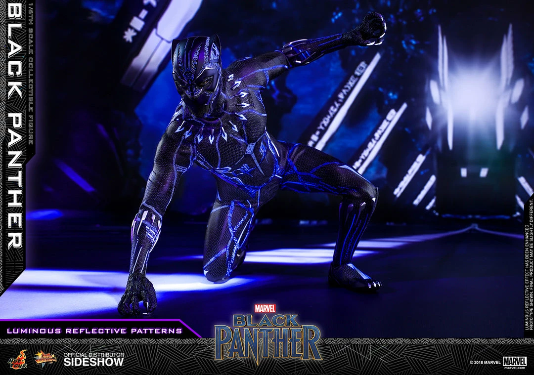 Vendor-unknown Hot Toys Marvel Black Panther Black Panther 1/6 Scale 12" Figure 16 Vendor-unknown Hot Toys Marvel Black Panther Black Panther 1/6 Scale 12" Figure