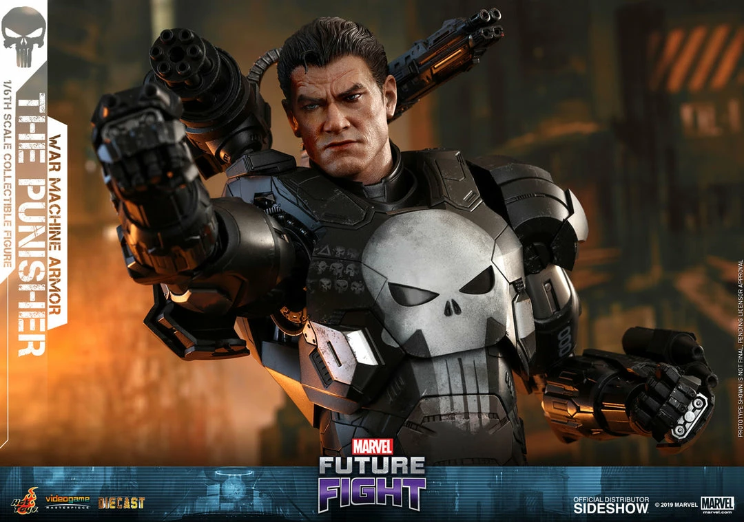 Maybang's Collectibles Hot Toys Marvel Future Fight The Punisher (War Machine Armor) Diecast 1/6 Scale 12" Figure 1 Maybang's Collectibles Hot Toys Marvel Future Fight The Punisher (War Machine Armor) Diecast 1/6 Scale 12" Figure