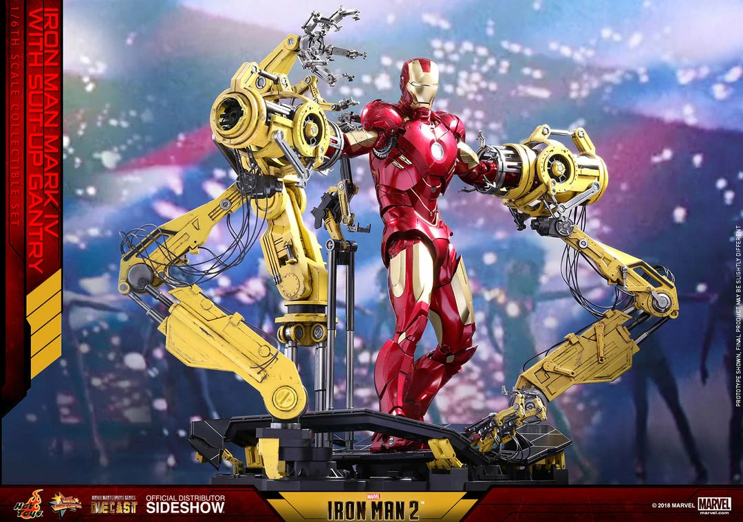 Vendor-unknown Hot Toys Marvel Iron Man 2 Iron Man Mark IV Diecast Figure With Suit-up Gantry 1/6 Scale Figure Set 14 Vendor-unknown Hot Toys Marvel Iron Man 2 Iron Man Mark IV Diecast Figure With Suit-up Gantry 1/6 Scale Figure Set