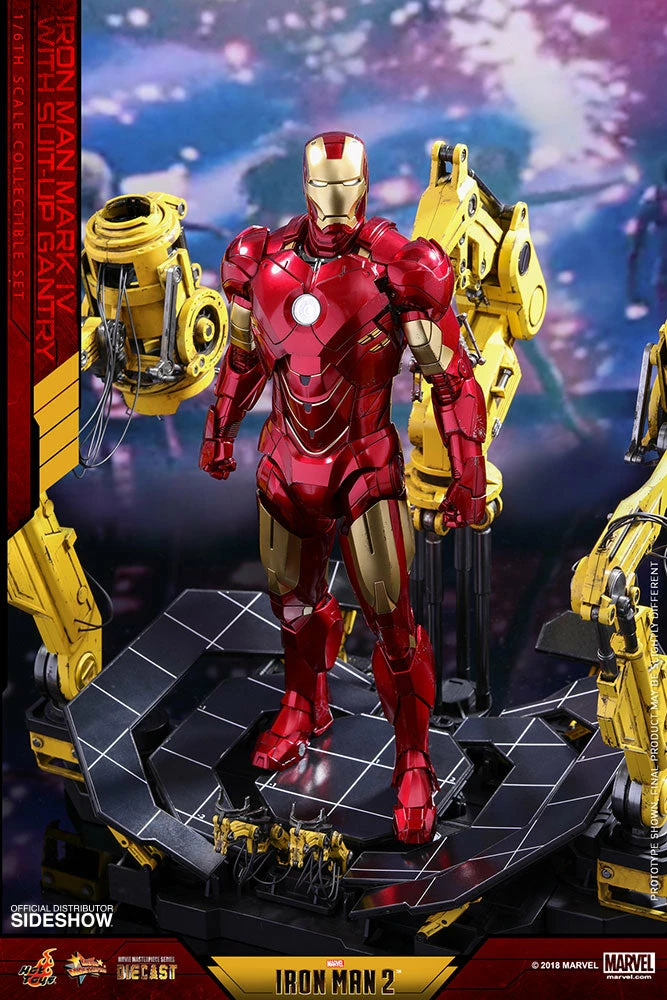 Vendor-unknown Hot Toys Marvel Iron Man 2 Iron Man Mark IV Diecast Figure With Suit-up Gantry 1/6 Scale Figure Set 22 Vendor-unknown Hot Toys Marvel Iron Man 2 Iron Man Mark IV Diecast Figure With Suit-up Gantry 1/6 Scale Figure Set