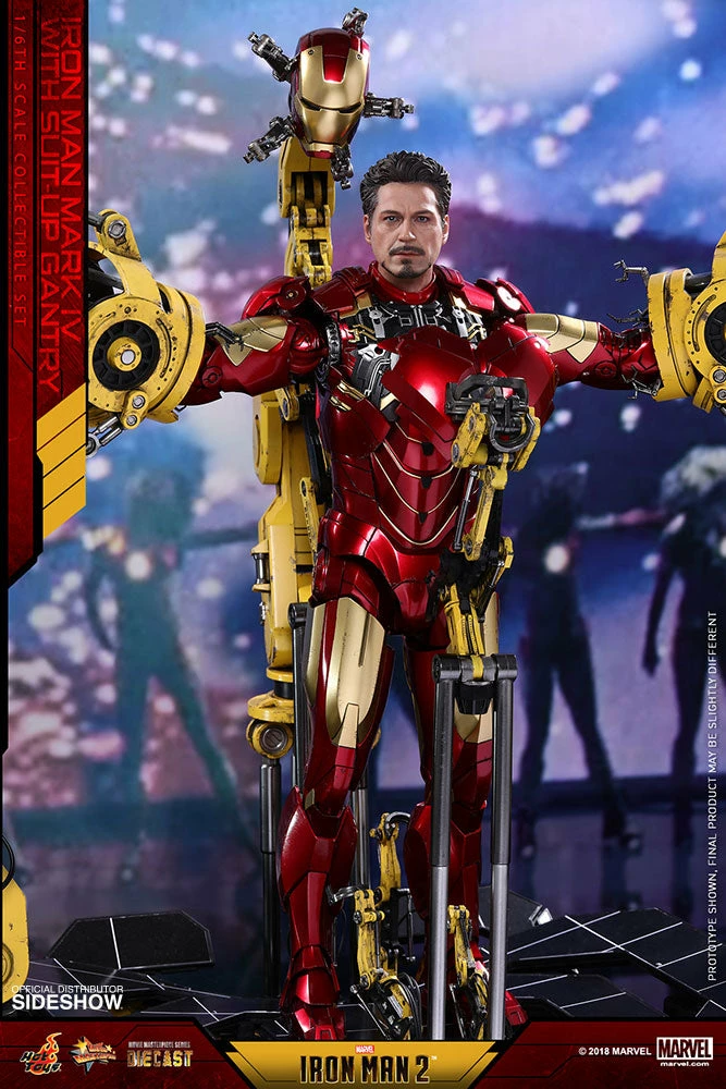 Vendor-unknown Hot Toys Marvel Iron Man 2 Iron Man Mark IV Diecast Figure With Suit-up Gantry 1/6 Scale Figure Set 24 Vendor-unknown Hot Toys Marvel Iron Man 2 Iron Man Mark IV Diecast Figure With Suit-up Gantry 1/6 Scale Figure Set