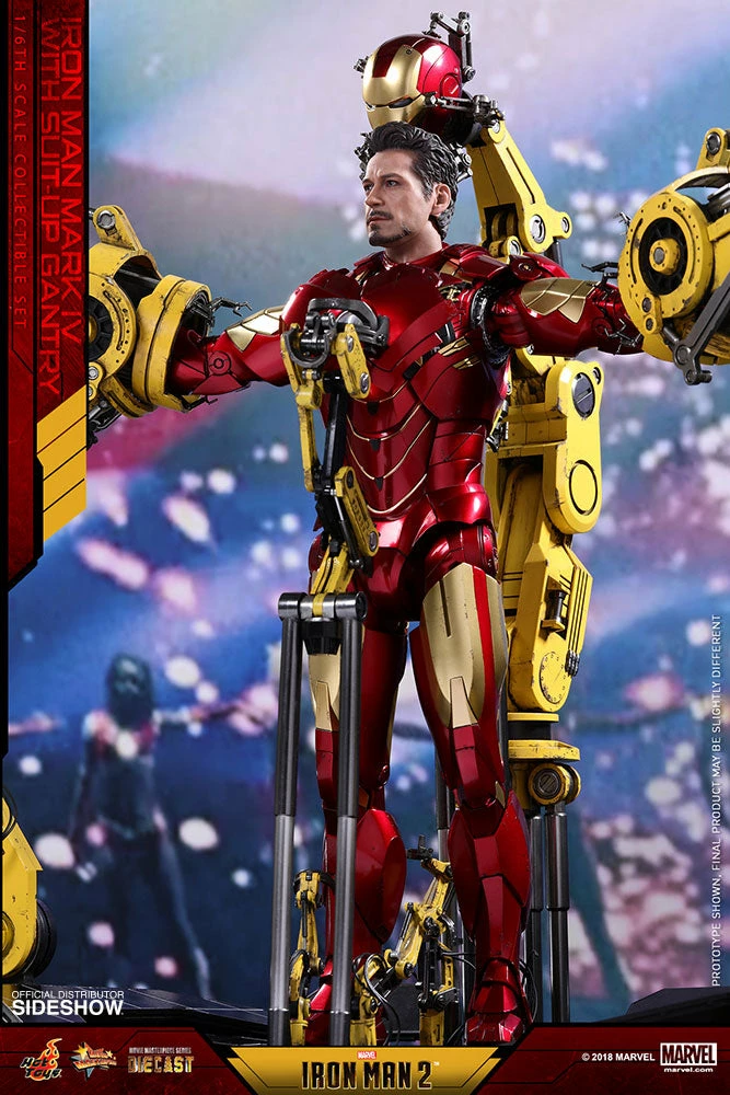 Vendor-unknown Hot Toys Marvel Iron Man 2 Iron Man Mark IV Diecast Figure With Suit-up Gantry 1/6 Scale Figure Set 25 Vendor-unknown Hot Toys Marvel Iron Man 2 Iron Man Mark IV Diecast Figure With Suit-up Gantry 1/6 Scale Figure Set