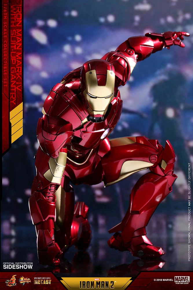 Vendor-unknown Hot Toys Marvel Iron Man 2 Iron Man Mark IV Diecast Figure With Suit-up Gantry 1/6 Scale Figure Set 26 Vendor-unknown Hot Toys Marvel Iron Man 2 Iron Man Mark IV Diecast Figure With Suit-up Gantry 1/6 Scale Figure Set