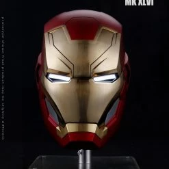 Maybang's Collectibles Dimension Studio Marvel Captain America Civil War Iron Man Mark XLVI 1/1 Scale LED Motorized Helmet Others