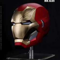 Maybang's Collectibles Dimension Studio Marvel Captain America Civil War Iron Man Mark XLVI 1/1 Scale LED Motorized Helmet Others