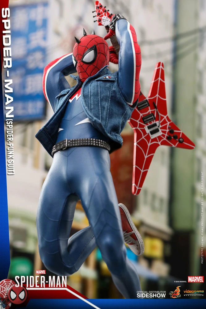 Maybang's Collectibles Hot Toys Marvel's Spider-Man VGM32 Spider-Man (Spider-Punk Suit) 1/6 Scale 12" Action Figure 4 Maybang's Collectibles Hot Toys Marvel's Spider-Man VGM32 Spider-Man (Spider-Punk Suit) 1/6 Scale 12" Action Figure