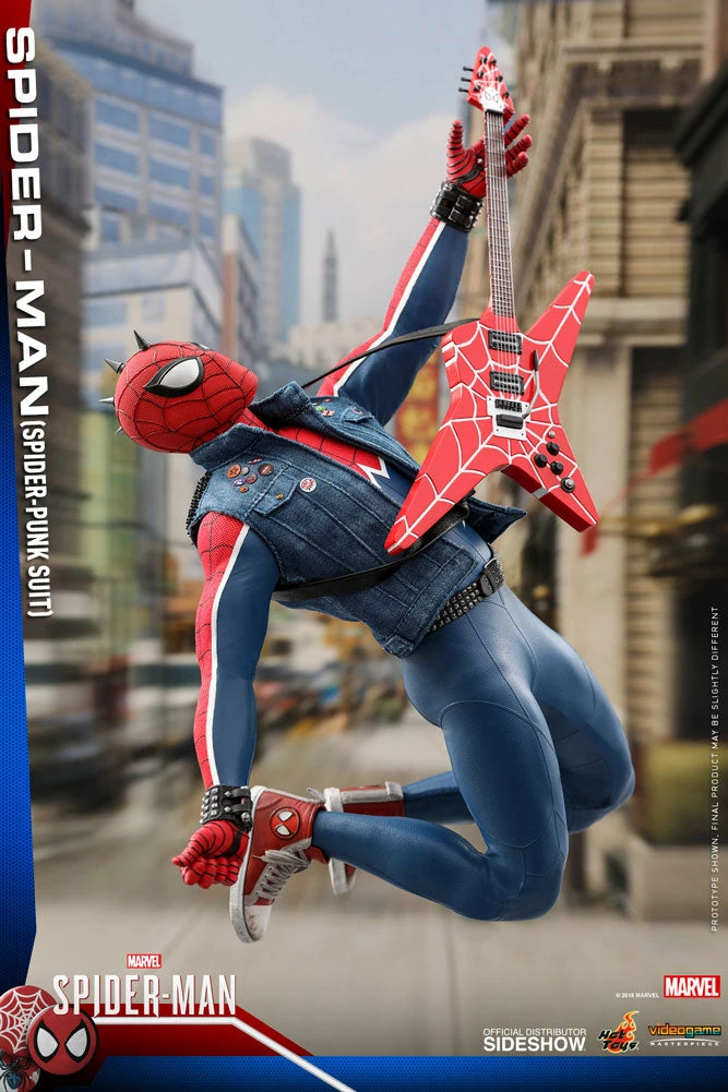 Maybang's Collectibles Hot Toys Marvel's Spider-Man VGM32 Spider-Man (Spider-Punk Suit) 1/6 Scale 12" Action Figure 5 Maybang's Collectibles Hot Toys Marvel's Spider-Man VGM32 Spider-Man (Spider-Punk Suit) 1/6 Scale 12" Action Figure