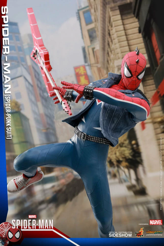 Maybang's Collectibles Hot Toys Marvel's Spider-Man VGM32 Spider-Man (Spider-Punk Suit) 1/6 Scale 12" Action Figure 7 Maybang's Collectibles Hot Toys Marvel's Spider-Man VGM32 Spider-Man (Spider-Punk Suit) 1/6 Scale 12" Action Figure