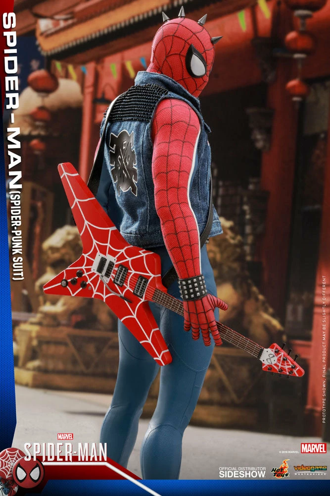 Maybang's Collectibles Hot Toys Marvel's Spider-Man VGM32 Spider-Man (Spider-Punk Suit) 1/6 Scale 12" Action Figure 11 Maybang's Collectibles Hot Toys Marvel's Spider-Man VGM32 Spider-Man (Spider-Punk Suit) 1/6 Scale 12" Action Figure