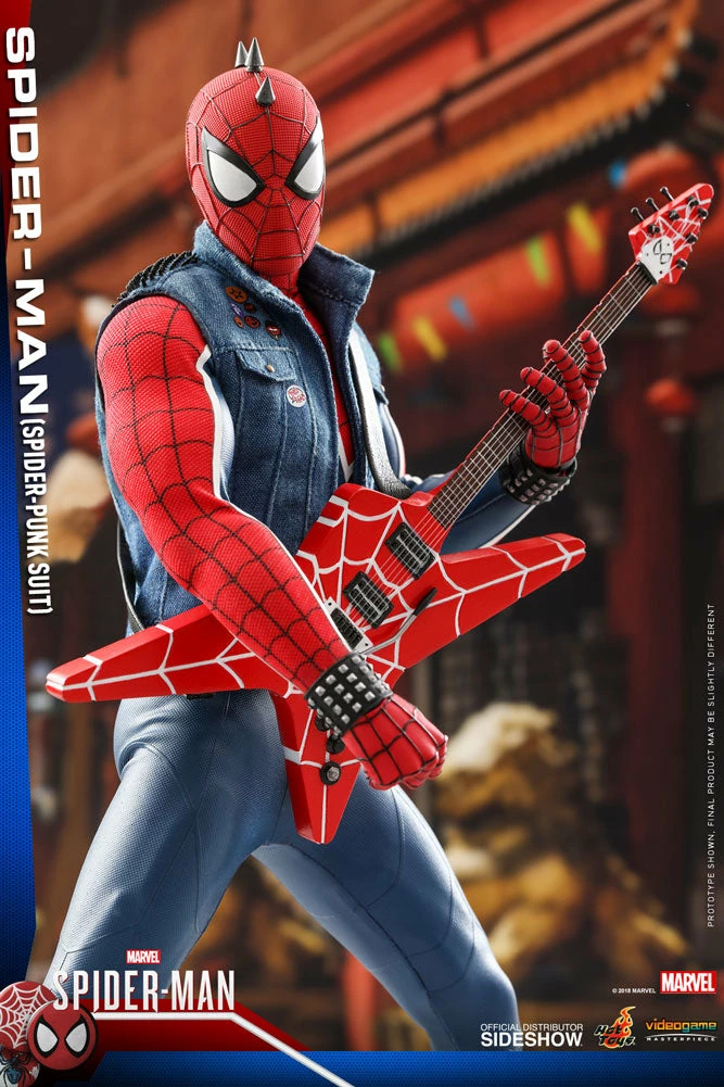 Maybang's Collectibles Hot Toys Marvel's Spider-Man VGM32 Spider-Man (Spider-Punk Suit) 1/6 Scale 12" Action Figure 14 Maybang's Collectibles Hot Toys Marvel's Spider-Man VGM32 Spider-Man (Spider-Punk Suit) 1/6 Scale 12" Action Figure