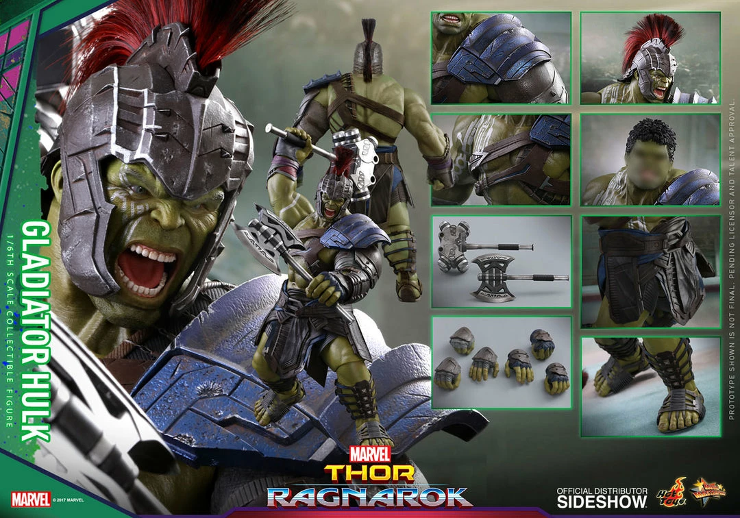 Vendor-unknown Hot Toys Marvel Thor Ragnarok Gladiator Hulk 1/6 Scale Figure 24 Vendor-unknown Hot Toys Marvel Thor Ragnarok Gladiator Hulk 1/6 Scale Figure
