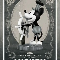 Maybang's Collectibles Beast Kingdom Master Craft Series - Steamboat Willie Mickey Mouse Statue Disney
