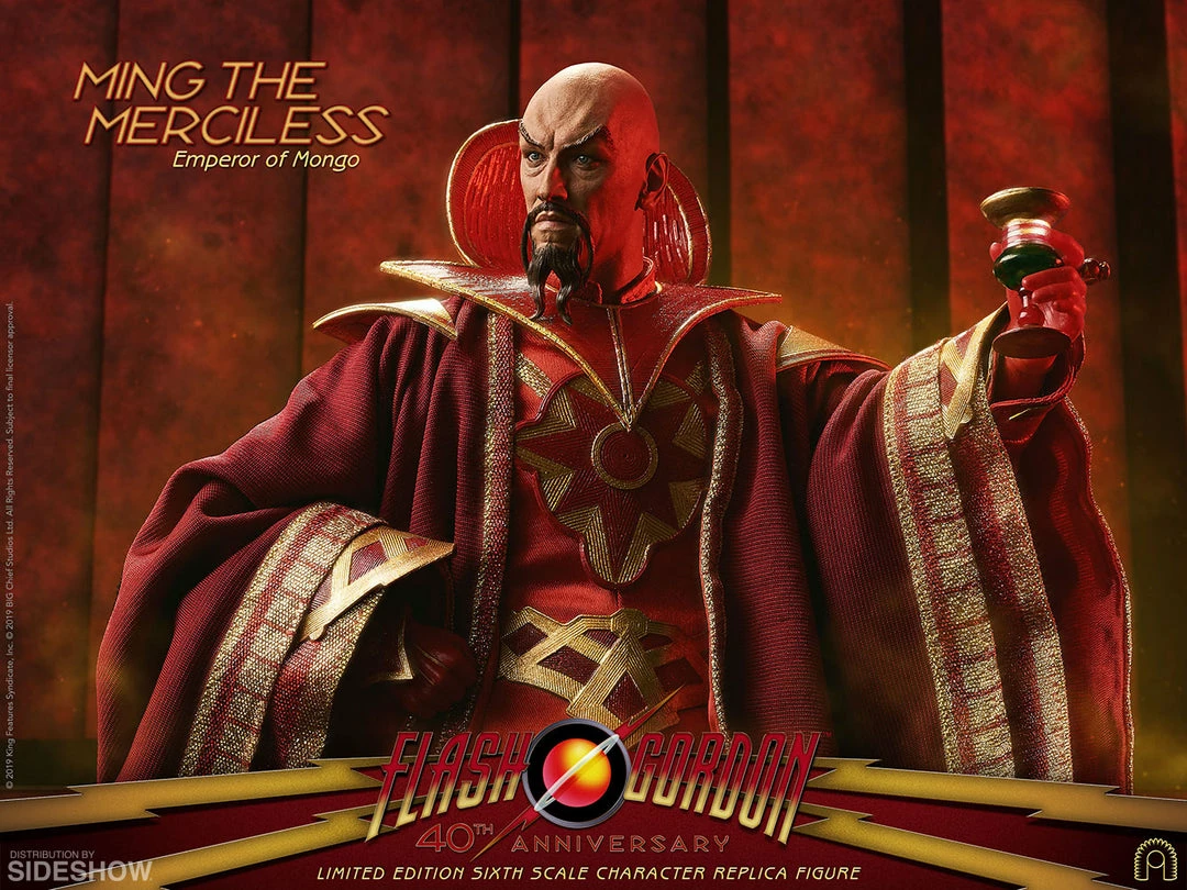 Maybang's Collectibles BIG Chief Studios Flash Gordon 40th Anniversary Ming The Merciless - Emperor Of Mongo 1/6 Scale Collectible Figure Others 8 Maybang's Collectibles BIG Chief Studios Flash Gordon 40th Anniversary Ming The Merciless - Emperor Of Mongo 1/6 Scale Collectible Figure Others