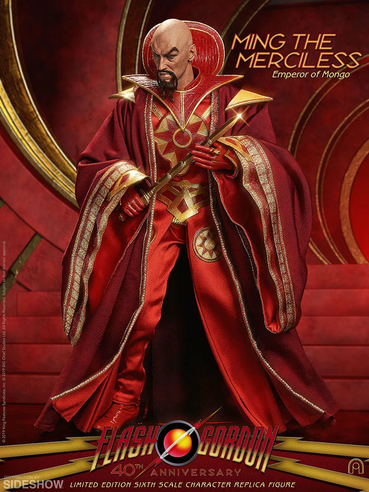 Maybang's Collectibles BIG Chief Studios Flash Gordon 40th Anniversary Ming The Merciless - Emperor Of Mongo 1/6 Scale Collectible Figure Others 11 Maybang's Collectibles BIG Chief Studios Flash Gordon 40th Anniversary Ming The Merciless - Emperor Of Mongo 1/6 Scale Collectible Figure Others