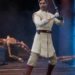 Maybang's Collectibles Sideshow Star Wars: The Clone Wars Obi-Wan Kenobi 1/6 Scale 12" Collectible Figure Sideshow Collectibles