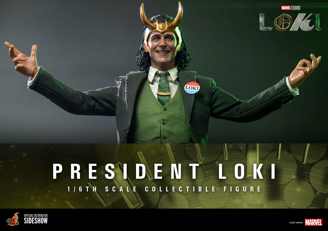 Maybang's Collectibles Hot Toys Marvel Television Masterpiece Series Loki President Loki 1/6 Scale 12" Collectible Figure 1 Maybang's Collectibles Hot Toys Marvel Television Masterpiece Series Loki President Loki 1/6 Scale 12" Collectible Figure