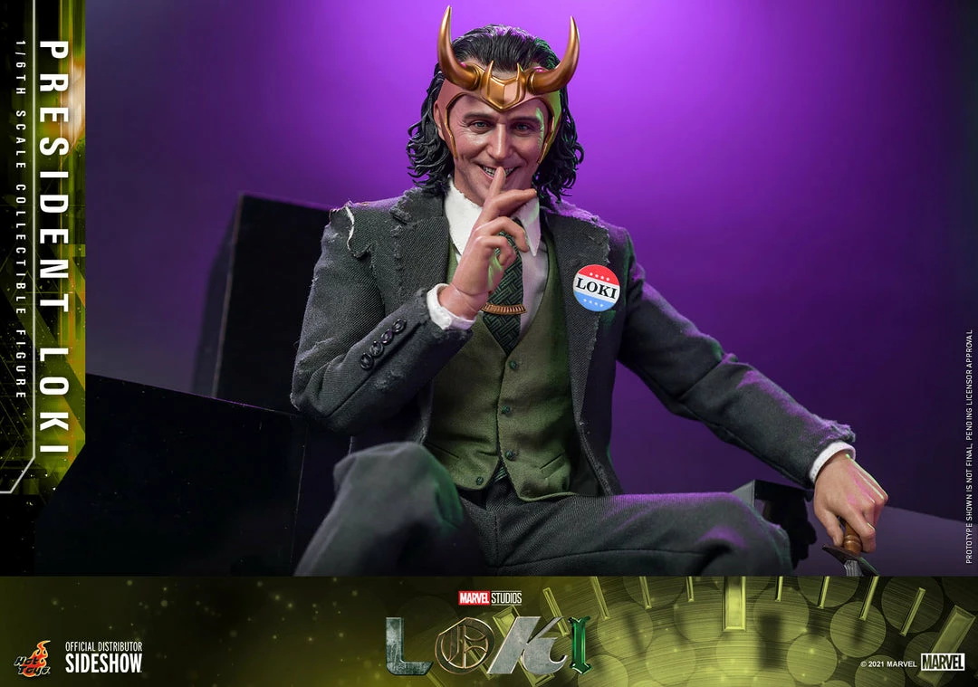 Maybang's Collectibles Hot Toys Marvel Television Masterpiece Series Loki President Loki 1/6 Scale 12" Collectible Figure 15 Maybang's Collectibles Hot Toys Marvel Television Masterpiece Series Loki President Loki 1/6 Scale 12" Collectible Figure