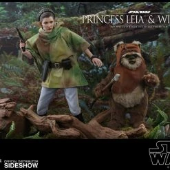 Maybang's Collectibles Hot Toys Star Wars Episode VI Return Of The Jedi Princess Leia & Ewok Wicket 1/6 Scale Figure Set