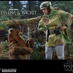 Maybang's Collectibles Hot Toys Star Wars Episode VI Return Of The Jedi Princess Leia & Ewok Wicket 1/6 Scale Figure Set