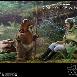 Maybang's Collectibles Hot Toys Star Wars Episode VI Return Of The Jedi Princess Leia & Ewok Wicket 1/6 Scale Figure Set