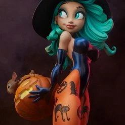 Maybang's Collectibles Sideshow Collectibles Sideshow Chris Sanders Happy HallowQueens Collection Pumpkin Witch Statue