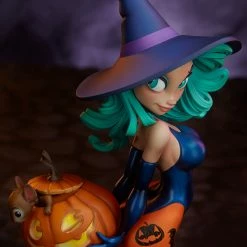 Maybang's Collectibles Sideshow Collectibles Sideshow Chris Sanders Happy HallowQueens Collection Pumpkin Witch Statue