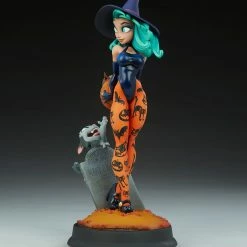 Maybang's Collectibles Sideshow Collectibles Sideshow Chris Sanders Happy HallowQueens Collection Pumpkin Witch Statue