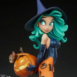 Maybang's Collectibles Sideshow Collectibles Sideshow Chris Sanders Happy HallowQueens Collection Pumpkin Witch Statue